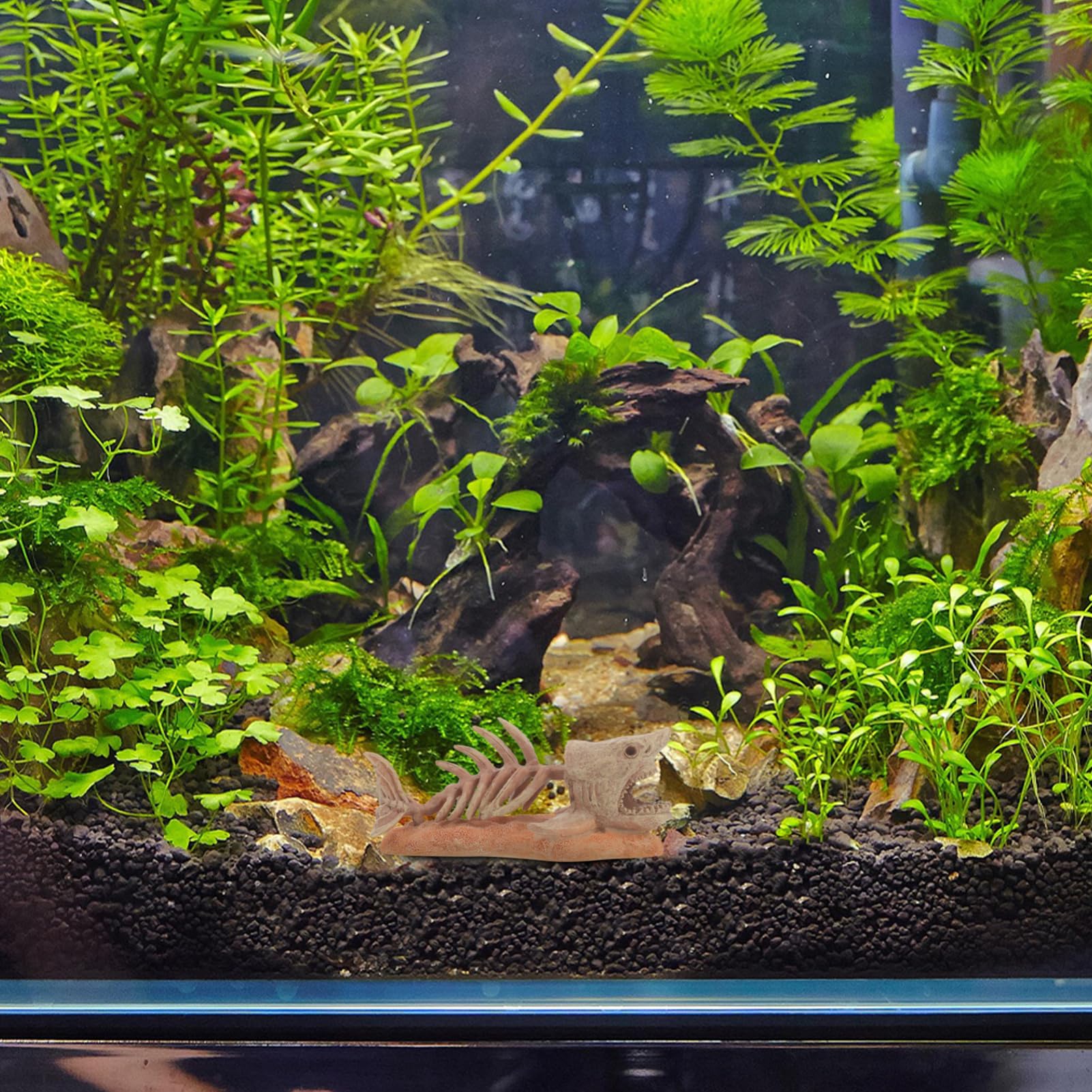 YARNOW decoración de pecera luz del Acuario Tanque Agua Equipo Frasco decoración pecera Adornos pecera Adornos para acuarios decoración del Acuario Refugio de escondite de Acuario Resina