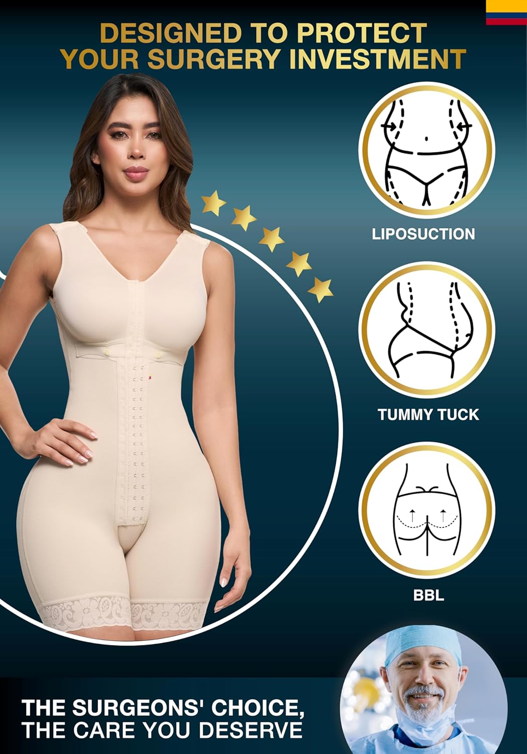 Sonryse Fajas Colombianas Post Surgery Compression Garment Stage 2 Faja Lipo BBL - Image 5