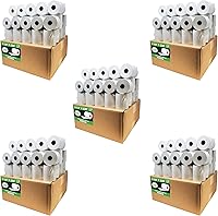 Vista 33 de (100 rollos) 2 1/4 x 50 Rollos de papel térmico para recibo de 55 GSM, papel alemán de calidad premium, se adapta a todos los terminales de tarjetas