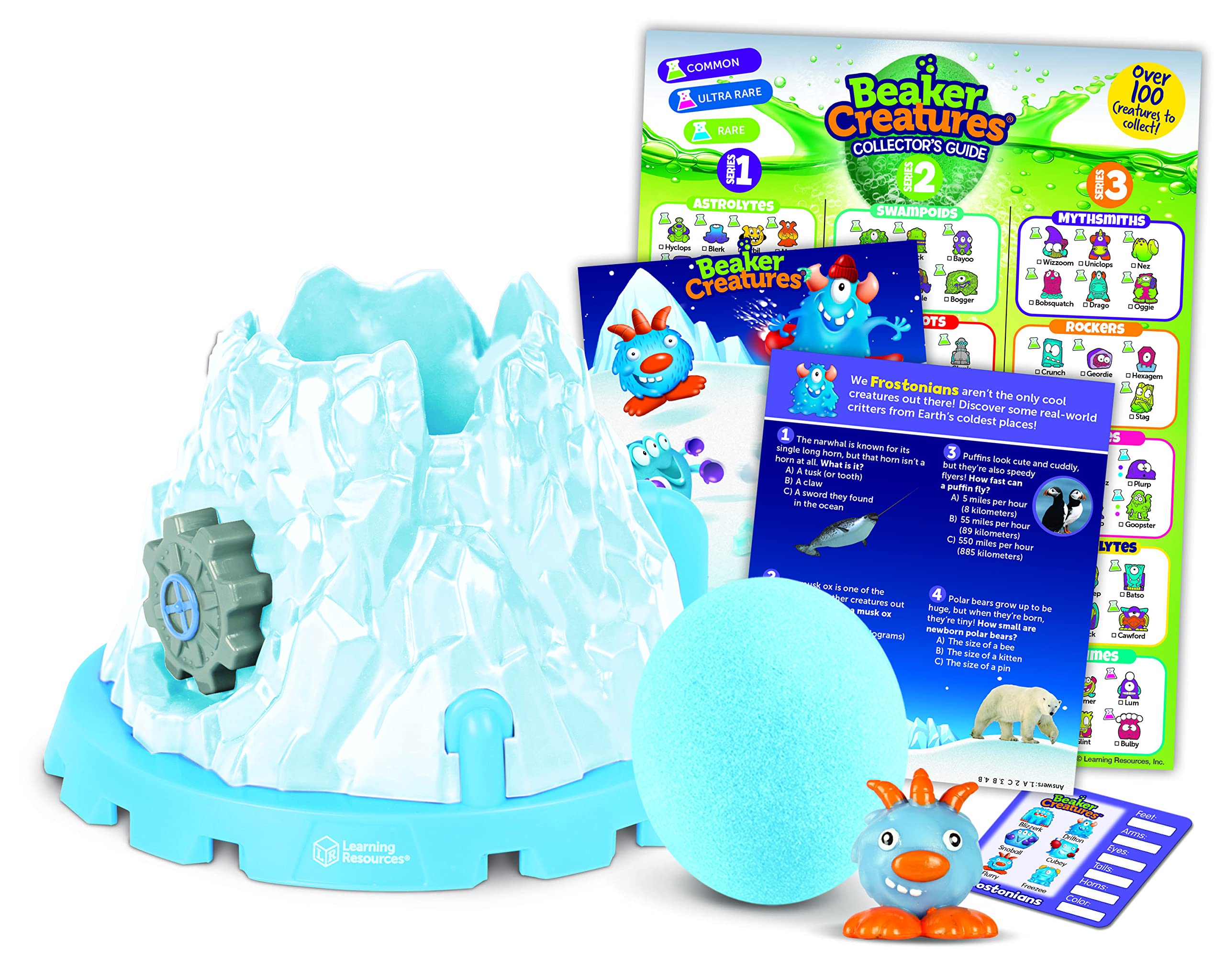 Learning Resources Beaker Creatures Fizzing Frost Reactor - 6 Pieces, Ages 5+ Volcano Science Kit for Kids, STEM Toys, Science Experiments for Kids