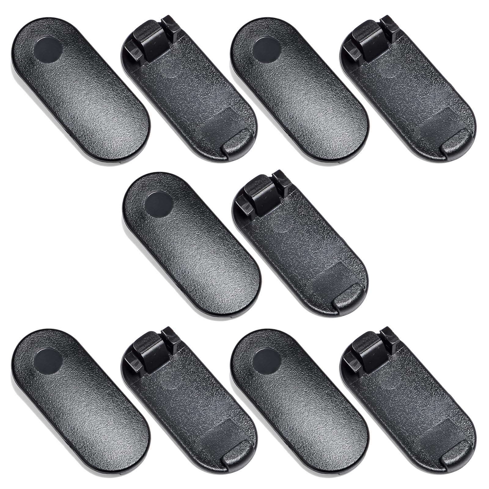 HYS Radio Back Clip Compatible with Motorola Talkabout Tlkr T42 T62 T82 T82 Extreme T4 T5 T6 T7 T8 Walkie Talkie (Black-10) — image 1