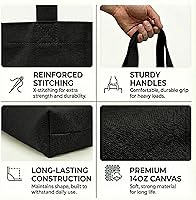 Vista 5 de Bolsa de lona extragrande - La más grande reutilizable para comestibles