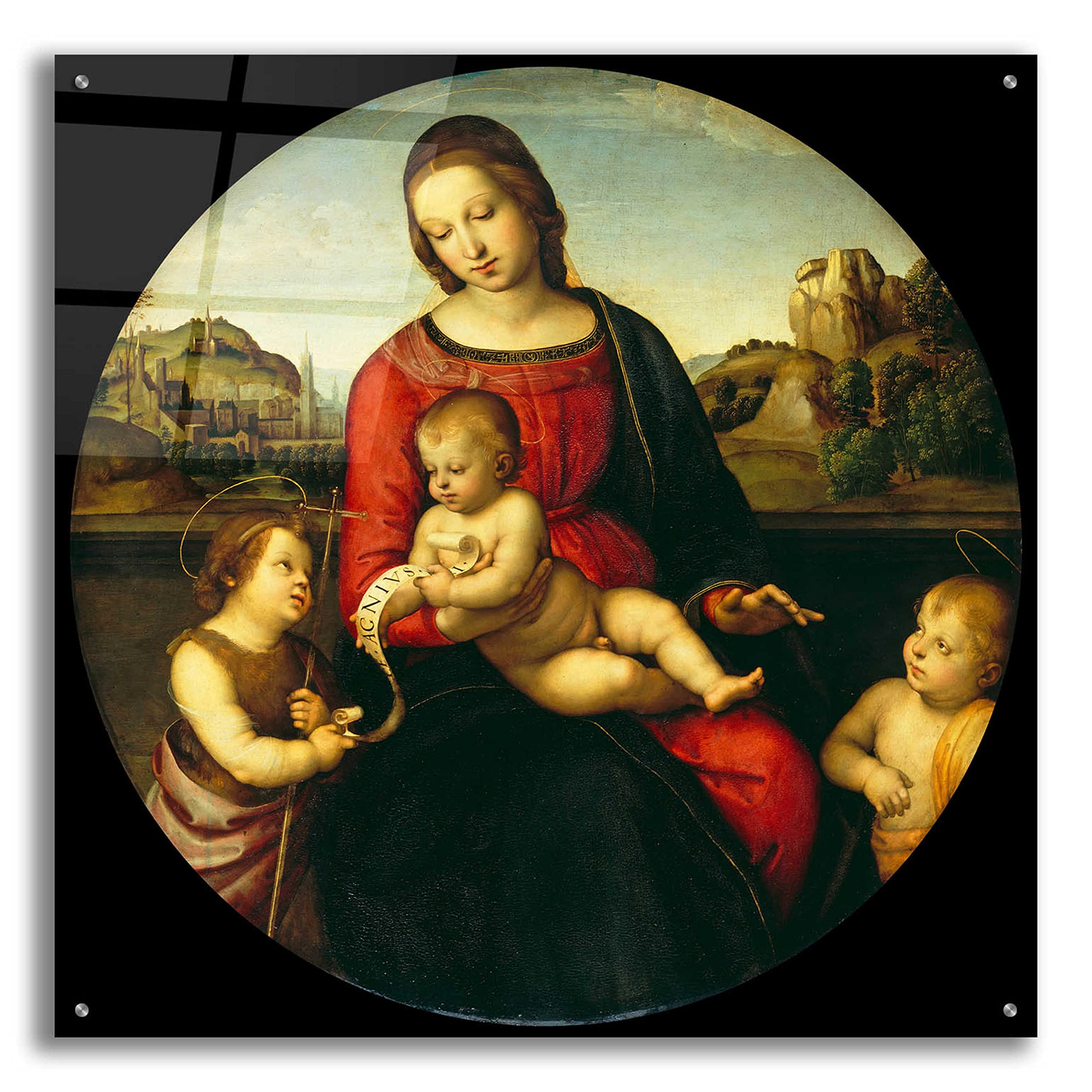 インテリア小物 ステンドグラス The Raphael Madonna and Child