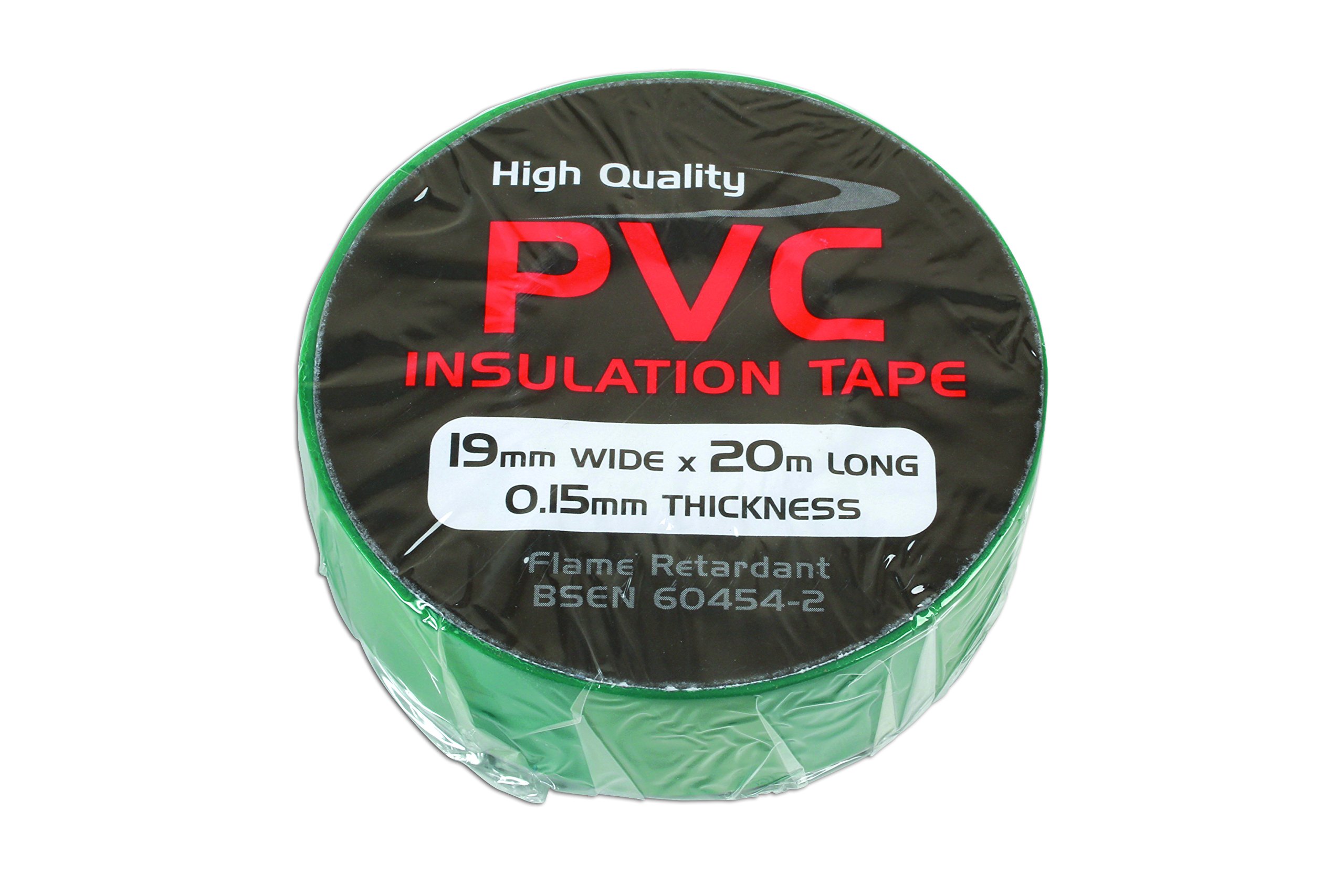 Connect Workshop Consumables Connect Consumables 36890 Green PVC Insulation Tape 19mm x 20m Pk 1