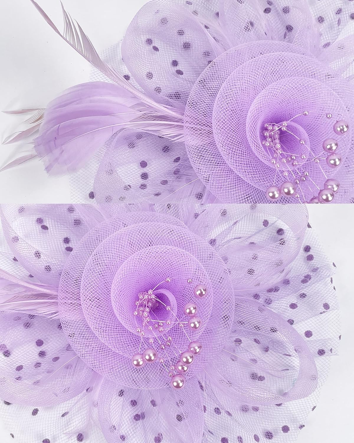 1920s 50s Vintage Fascinators Hat for Women Tea Party Halloween Headband Flower Bridal Shower Weddings Themed Events