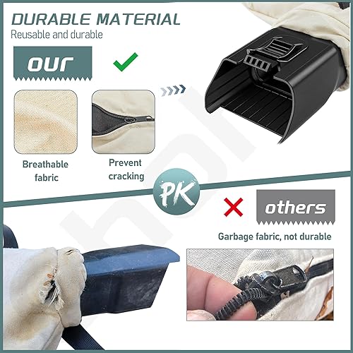 Miniatura 5 de 127-7040 Soplador de hojas para soplador de hojas Toro 137-2336 108-8994 Soplador de hojas, reemplazo de bolsa de hojas para modelos 51436 51563