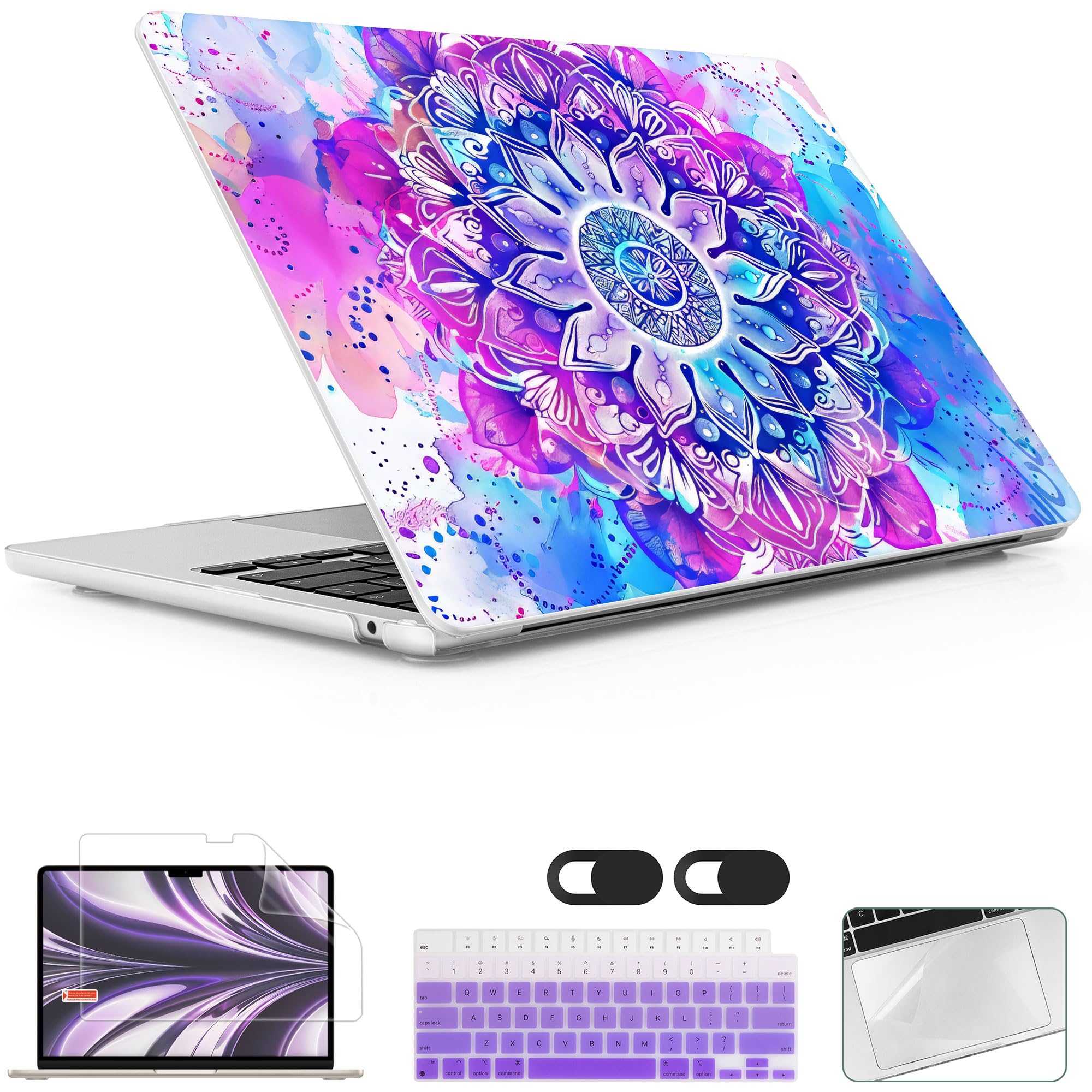 Lepeoac for MacBook Air 15 inch Case 2023 2024 2025 Release A3241 M4 A3114 M3 A2941 M2 with