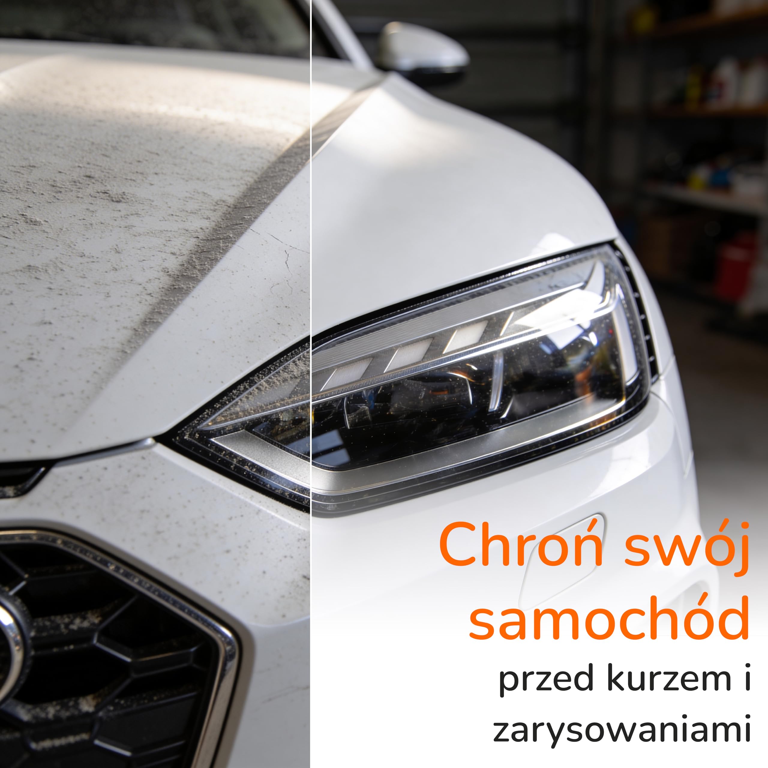 Upgrade4cars Plandeka na samochód, do użytku wewnątrz i na zewnątrz, rozciągliwa, z materiału w kolorze czarnym, rozmiar do samochodu osobowego – S (370-420 cm)