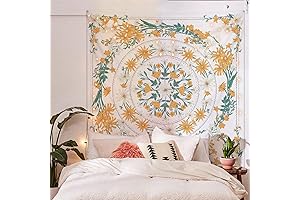 Simpkeely Yellow Tapestry: Embrace the Boho Spirit in Your Abode