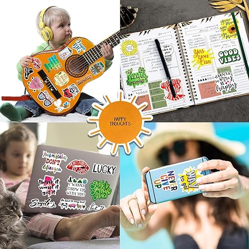 Miniatura 3 de 200 calcomanías inspiradoras motivacionales positivas para adultos, adolescentes, niños, vinilo de afirmación para botella de agua, diario,