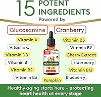 Vista 3 de Vitaminas líquidas para gatos y perros y suplementos con vitamina C, vitamina D3, vitamina B12, gotas de hierbas naturales, cultivadas