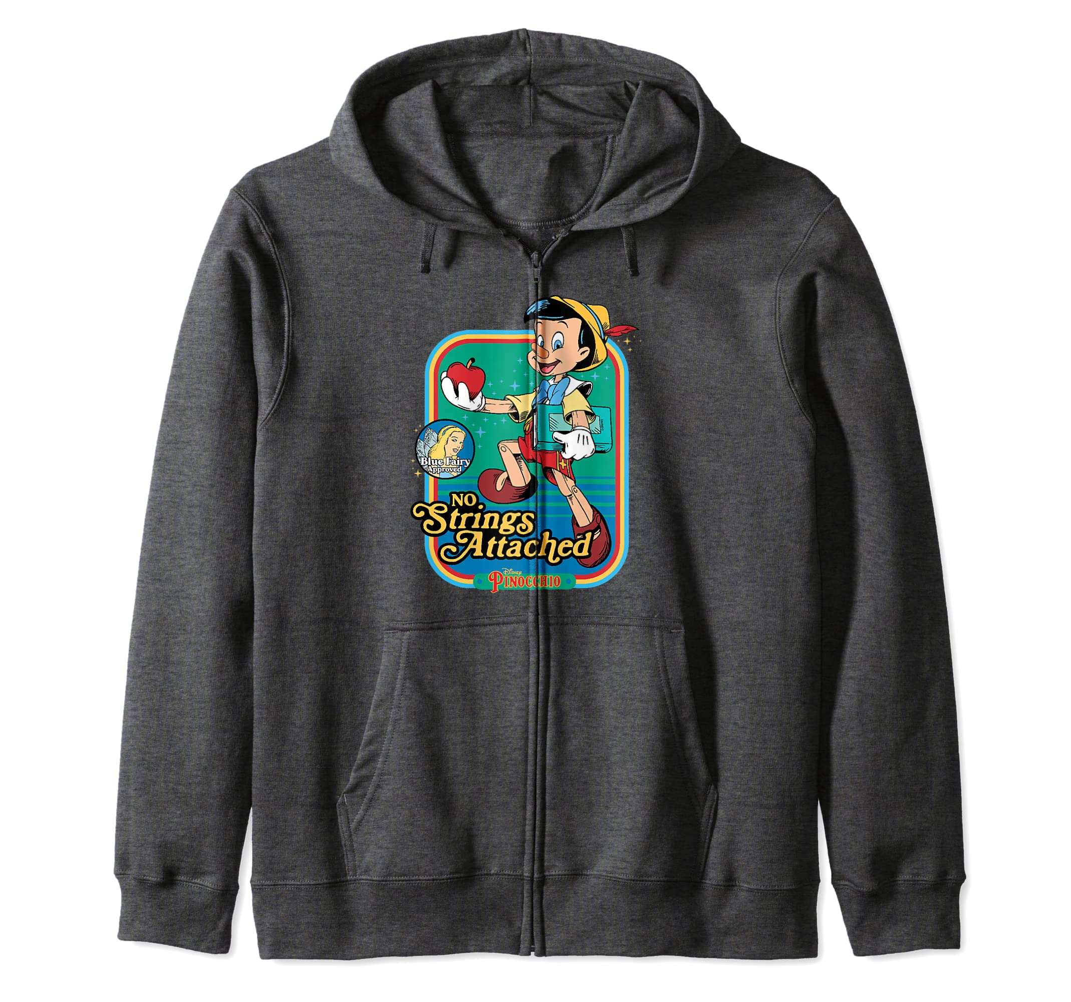 Pinocchio No Strings Attached Zip Hoodie