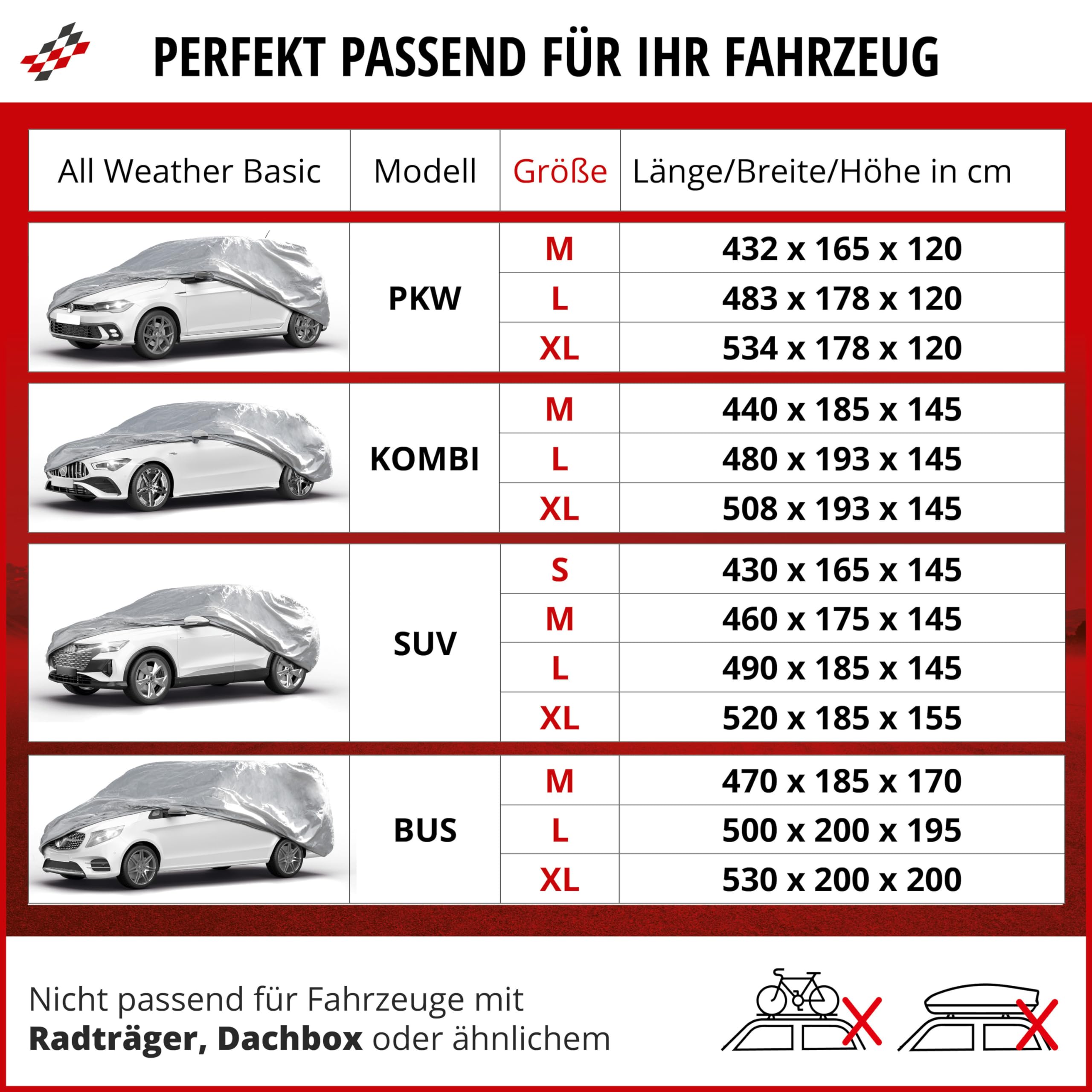 WALSER Premium Autozeil All Weather Plus, 100% Transporter