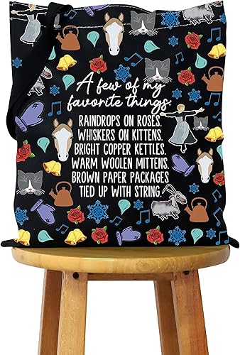 WCGXKO Regalo musical Lista de nombres de música maquillaje bolsa con cremallera para los fanáticos musicales de la terapia (un poco de tote)