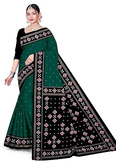 Cotton Sambalpuri Saree for Women | Traditional Odisha Sambalpur Inspired Ethnic Wear| Lightweight Breathable Daily Wear & Festive Saree Without Blouse