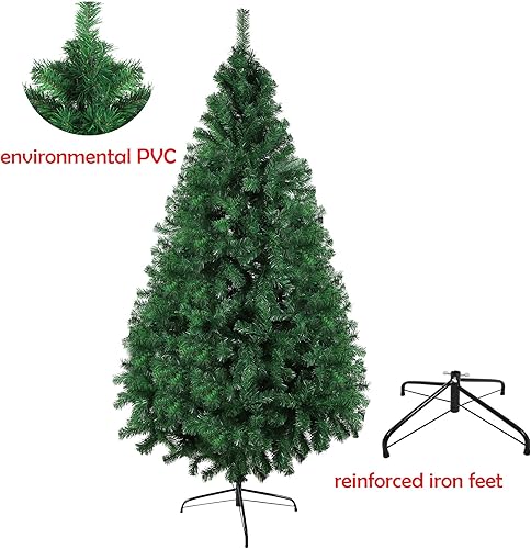 Miniatura 4 de Livebest  Árbol de Navidad artificial de PVC (cloruro de polivinilo) con 1,500 puntas magnífico, árbol de Navidad de pino sintético, de 8 pies (2.44