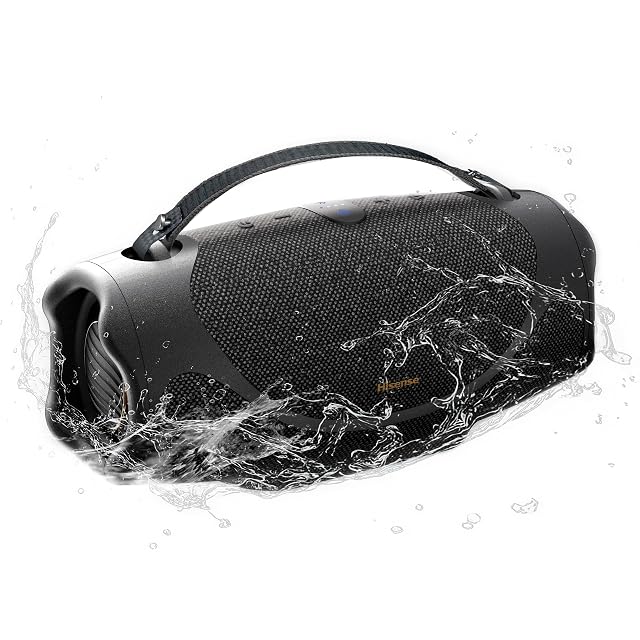 Hisense Hisense FlexBoom - Portable Bluetooth Speaker,IP67 Waterproof, Dustproof, and Shockproof, Up to 80W Big Sound,Bluetooth 6.0,Auracast, TWS & Comes with a Detachable Handle Strap, FlexBoom