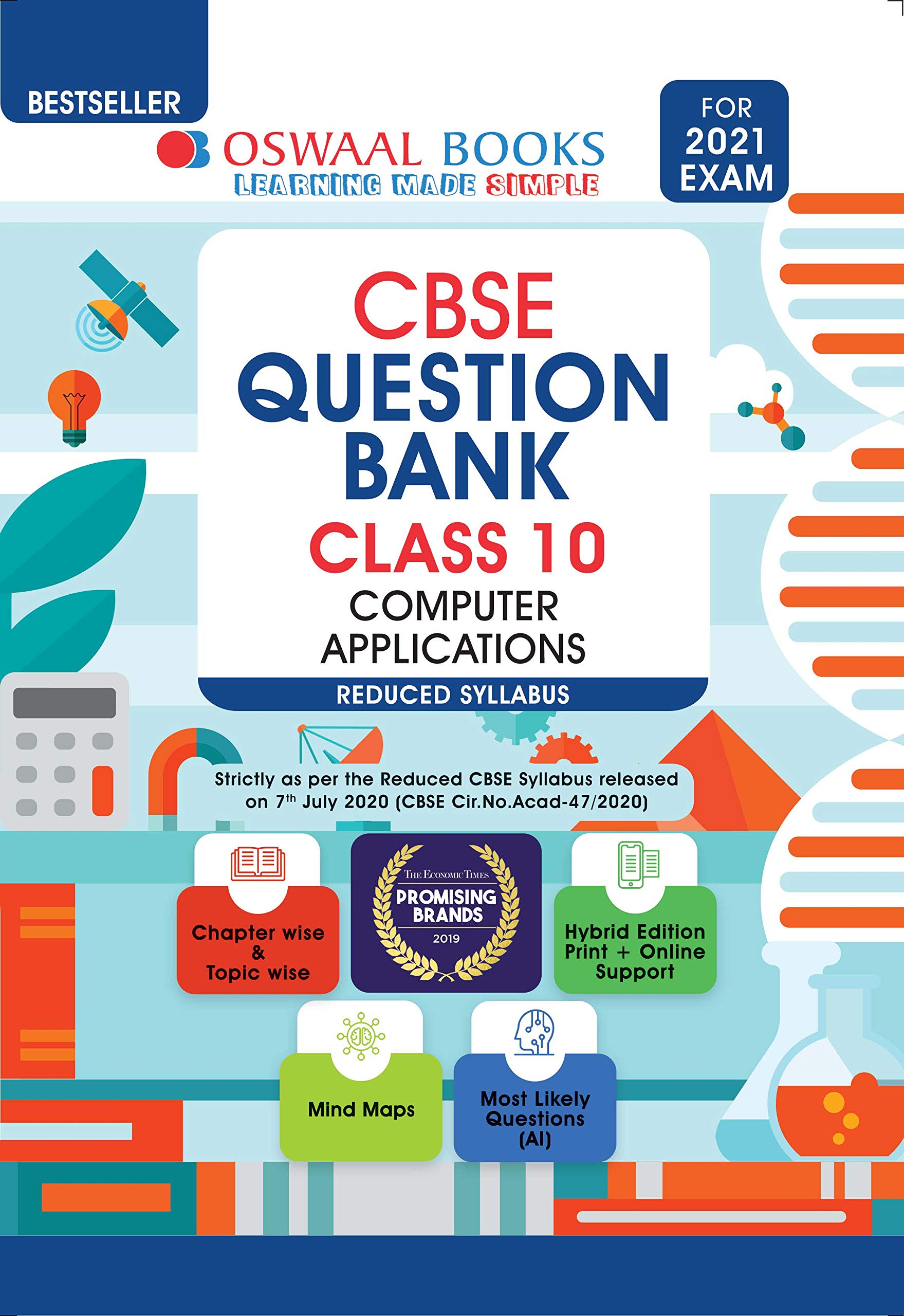 Oswaal CBSE Question Bank Class 10 Computer Applications (Reduced Syllabus) (For 2021 Exam)
