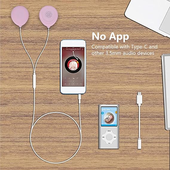 Belly Headphones, Fetal Education Headphones Baby Music Playback During Pregnancy Prenatal Belly Speakers Gifts , For Pregnant Women