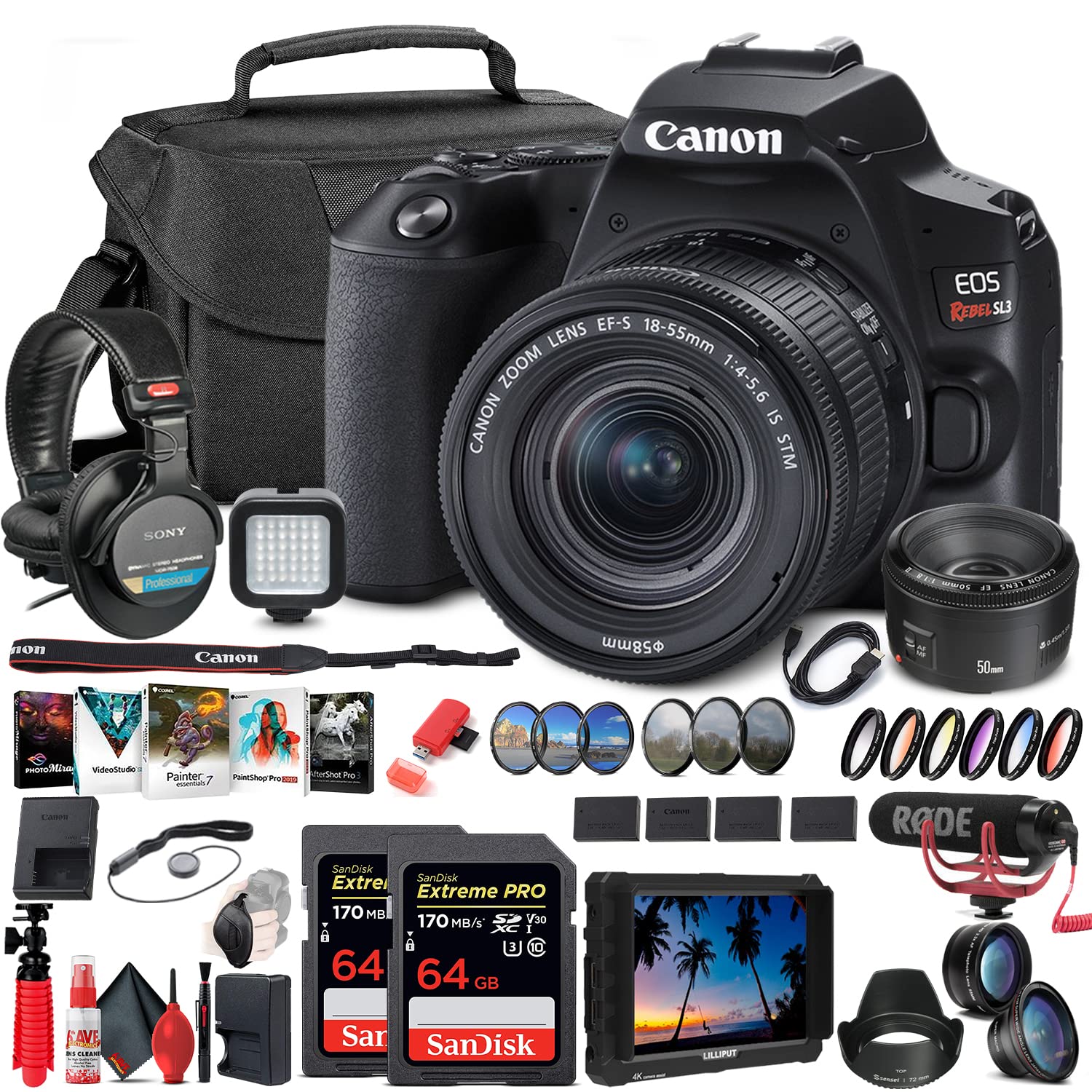 Amazon.com : Canon EOS Rebel SL3 DSLR Camera with 18-55mm