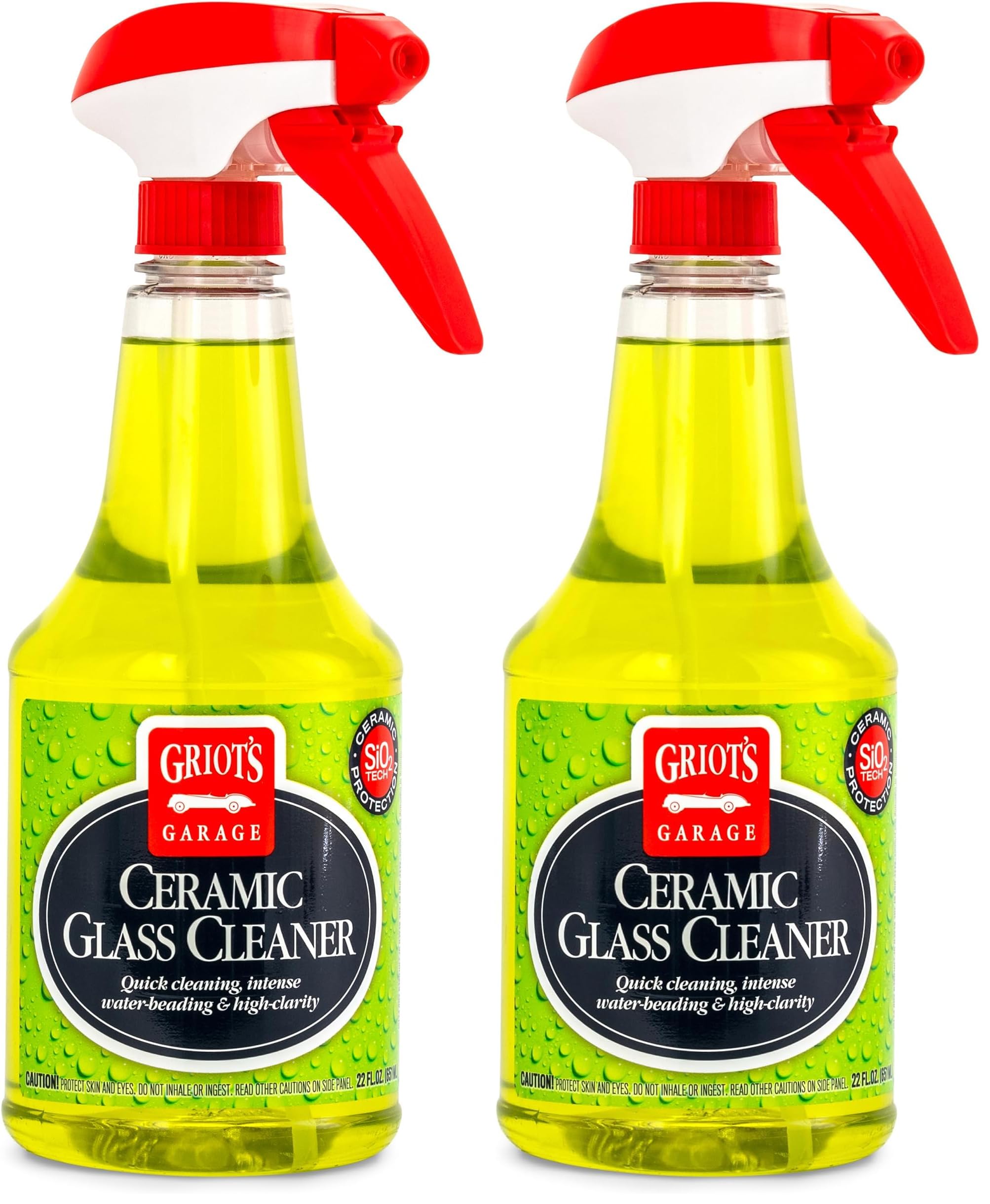 Griot's Garage 10835 Ceramic Glass Cleaner 22oz (Pack of 2)