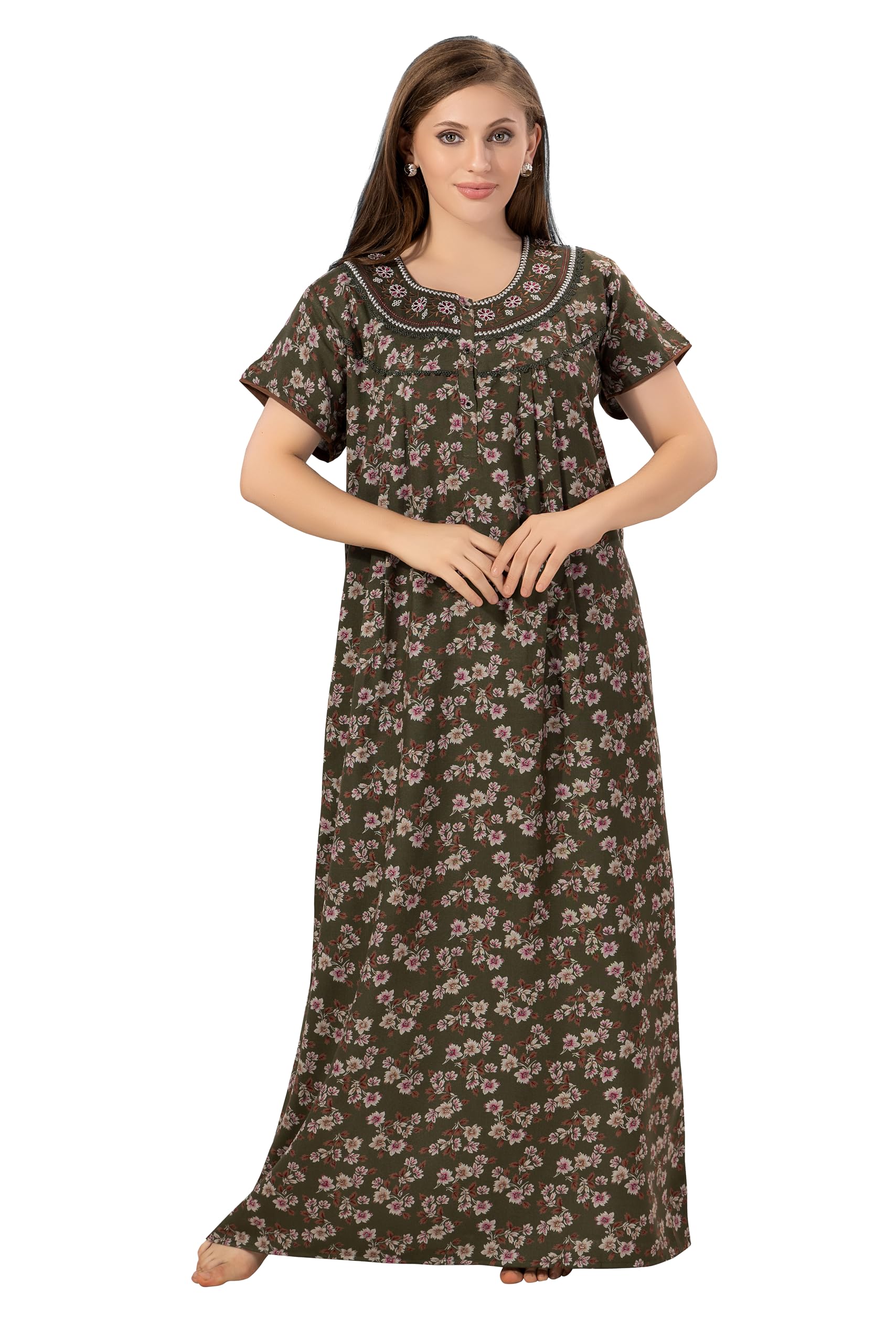 soulemo Women's Alpine Blended Printed Nighty 1635-picture-21