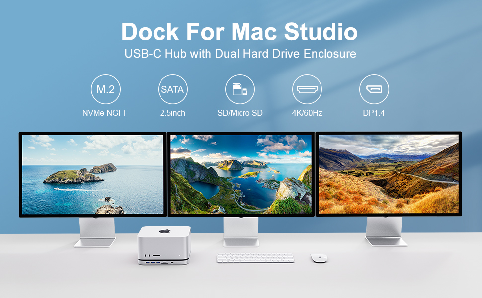 Watch Hagibis USB-C Hub with Dual Hard Drive Enclosure MC25 Pro HD