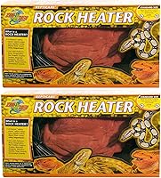 Zoo Med ReptiCare Mini Rock Heaters 5W 2-Pack - Realistic Heated Stones for Baby Bearded Dragons, Geckos & Small Reptiles