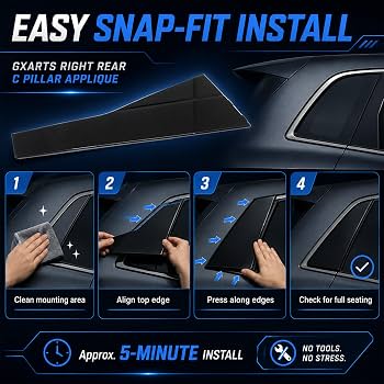 chari510ページ Amazon.com: GXARTS Exterior Right Side Rear Door C Pillar Trim