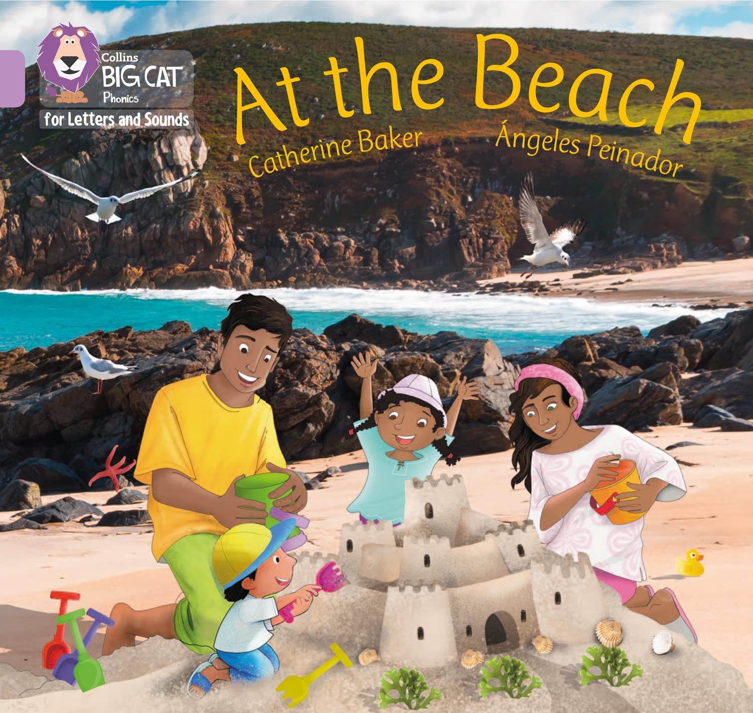 At the Beach: Band 00/Lilac (Collins Big Cat Phonics for... - Baker, Catherine