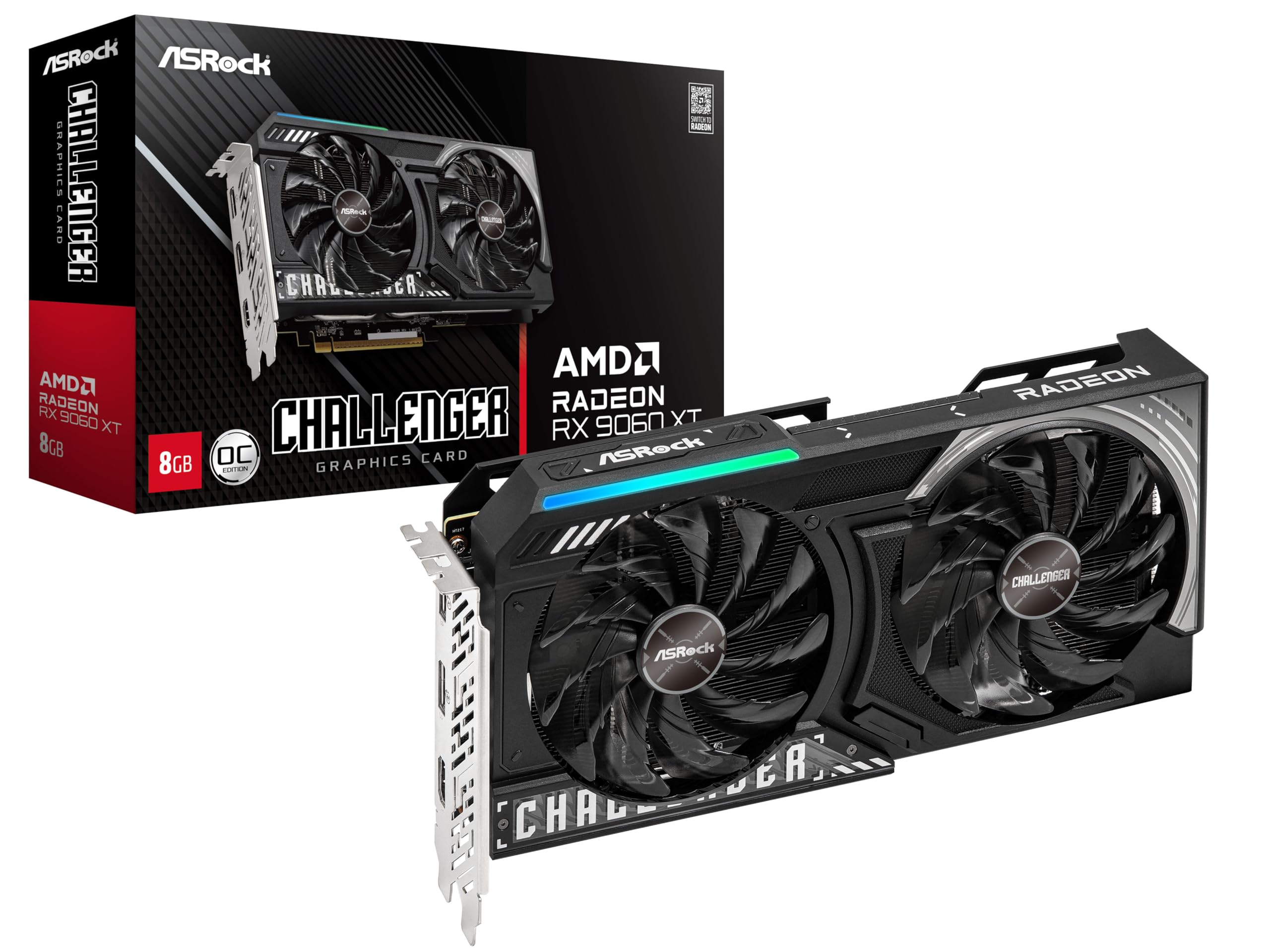【Amazon.co.jp限定】ASRock 3年保証 グラフィックボードChallenger RX 9060XT 8GO AMD Radeon RX9060XT 搭載 RX9060XT CL 8GO/AX 長期保証モデル