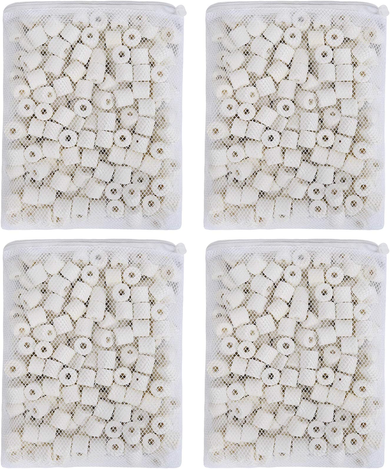TOPZEA Anneaux Filtrants En Céramique Pour Aquarium De 2,7 Kg, Médias Filtrants Bio Avec Sacs En