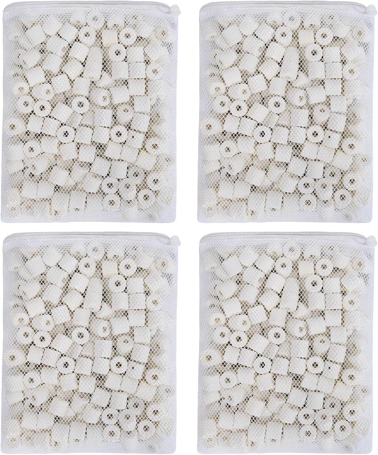 JIH Aquarium Bio Ceramic Rings Filter Media for Pond Fish Tank Canister Filter (4 lbs)