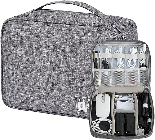 Miniatura 10 de Estuche Organizador Pequeño para Dispositivos Electrónicos USB Cargador Accesorios Ratón Cable de Teléfono Tarjeta SD Banco de Energía Auriculares