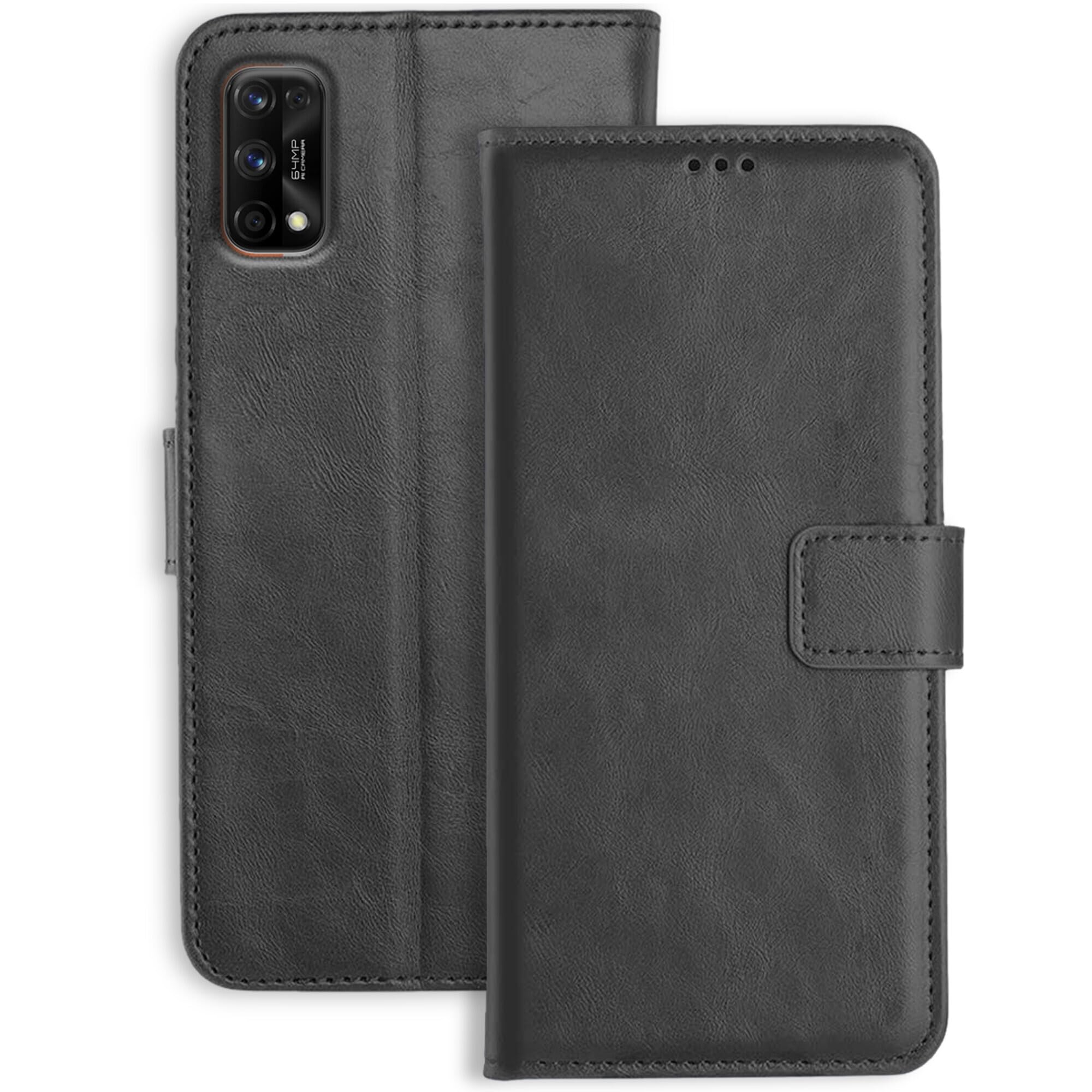 Orosky Realme 7 Pro Leather Flip Cover | Shockproof | 360 Protection | Wallet Style Magnetic Closure Back Cover Case for Realme 7 Pro (Black) (B092JPM7MK) Amazon Price History, Amazon Price Tracker