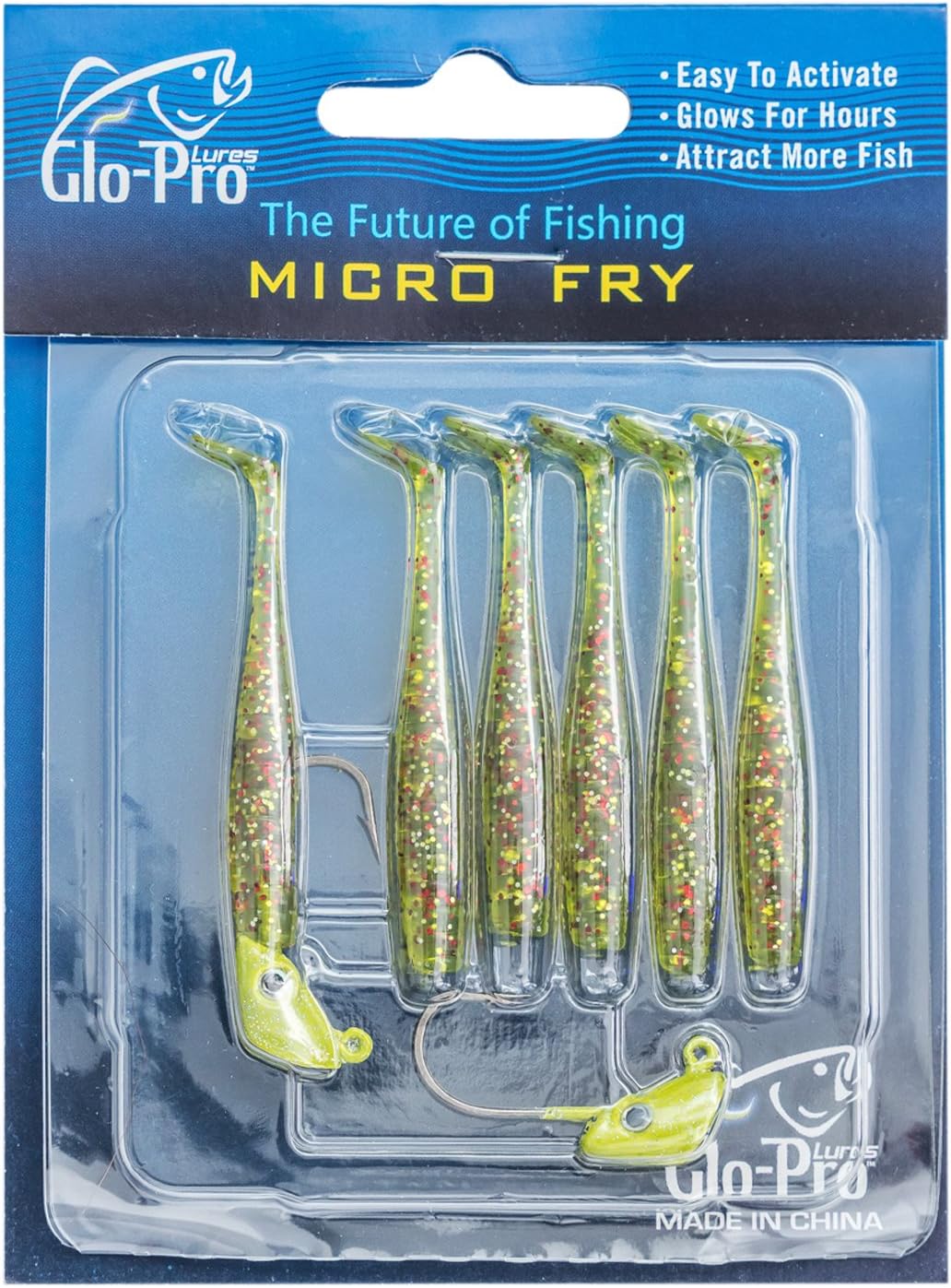 GloPro Lures Micro Fry Soft Plastic Lure, Dude Sports