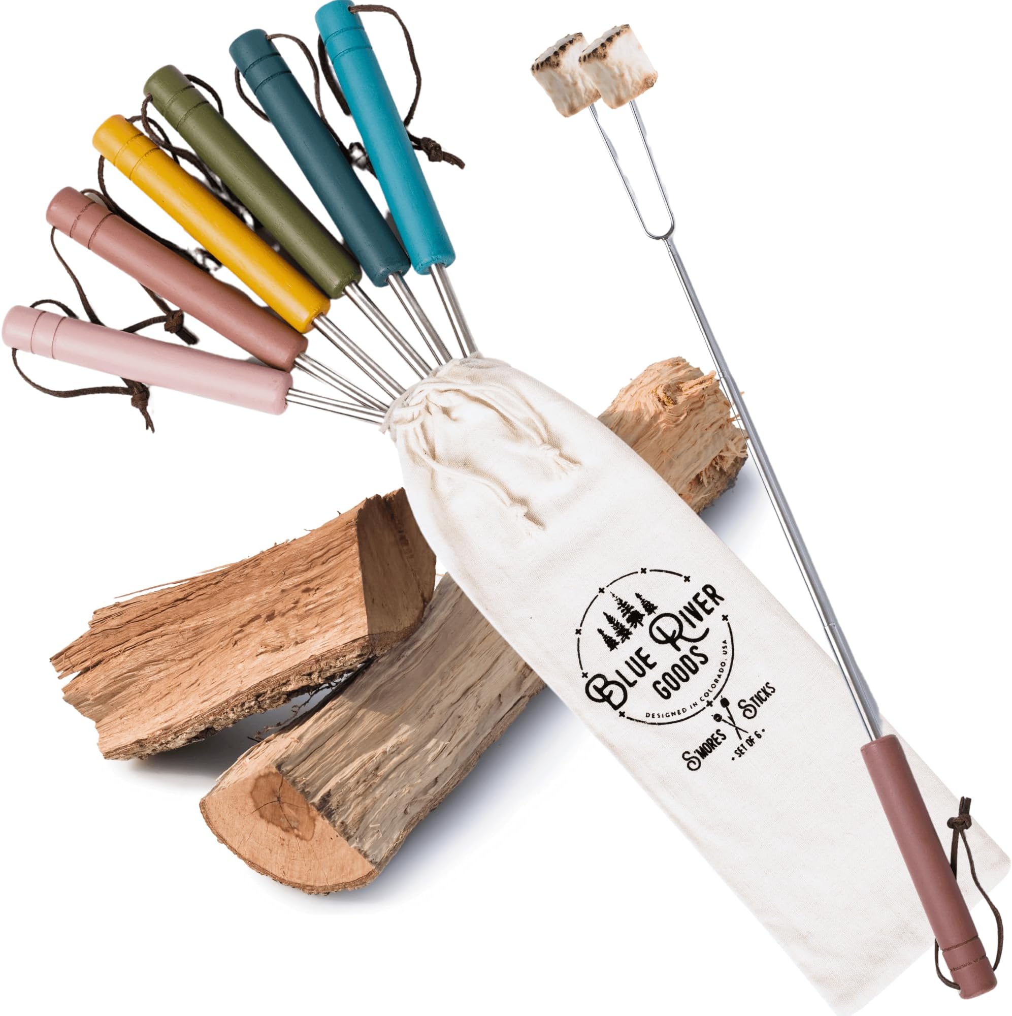 CORQUE Marshmallow Roasting Sticks, Smores Sticks