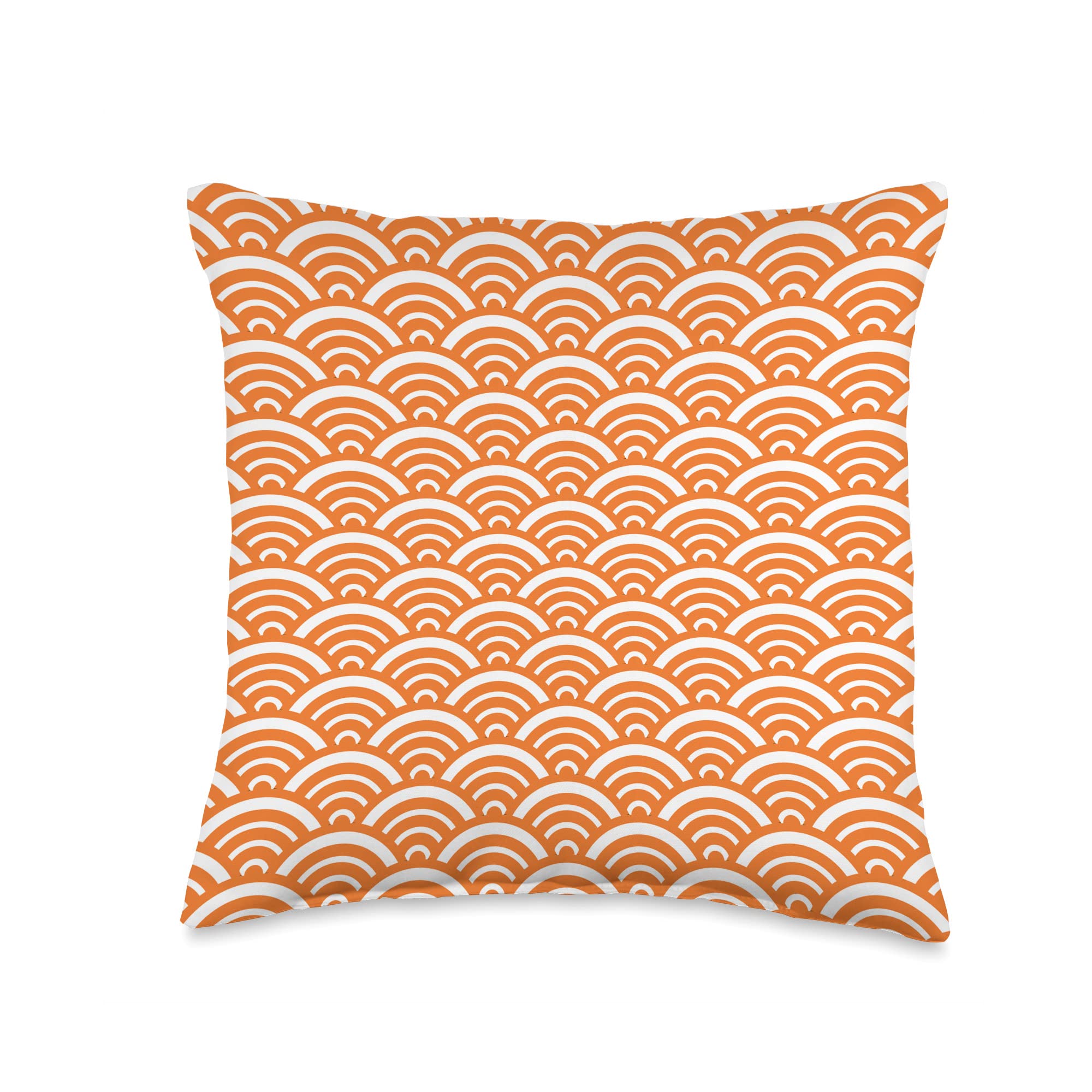 Japanese Pattern Throw Traditional Japanese Ocean Asian Japan Waves Pattern Throw Pillow ...