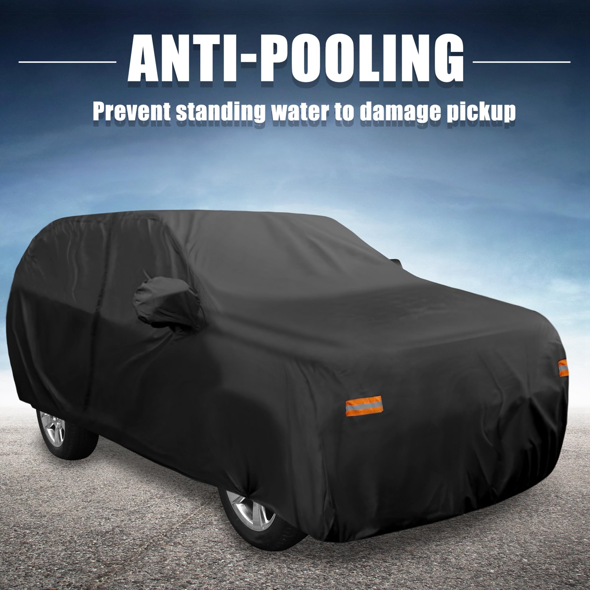 X AUTOHAUX SUV Car Cover for Chevrolet Tahoe 4 Door 2007-2024 Outdoor Waterproof Sun Rain Dust Wind Snow — view 8