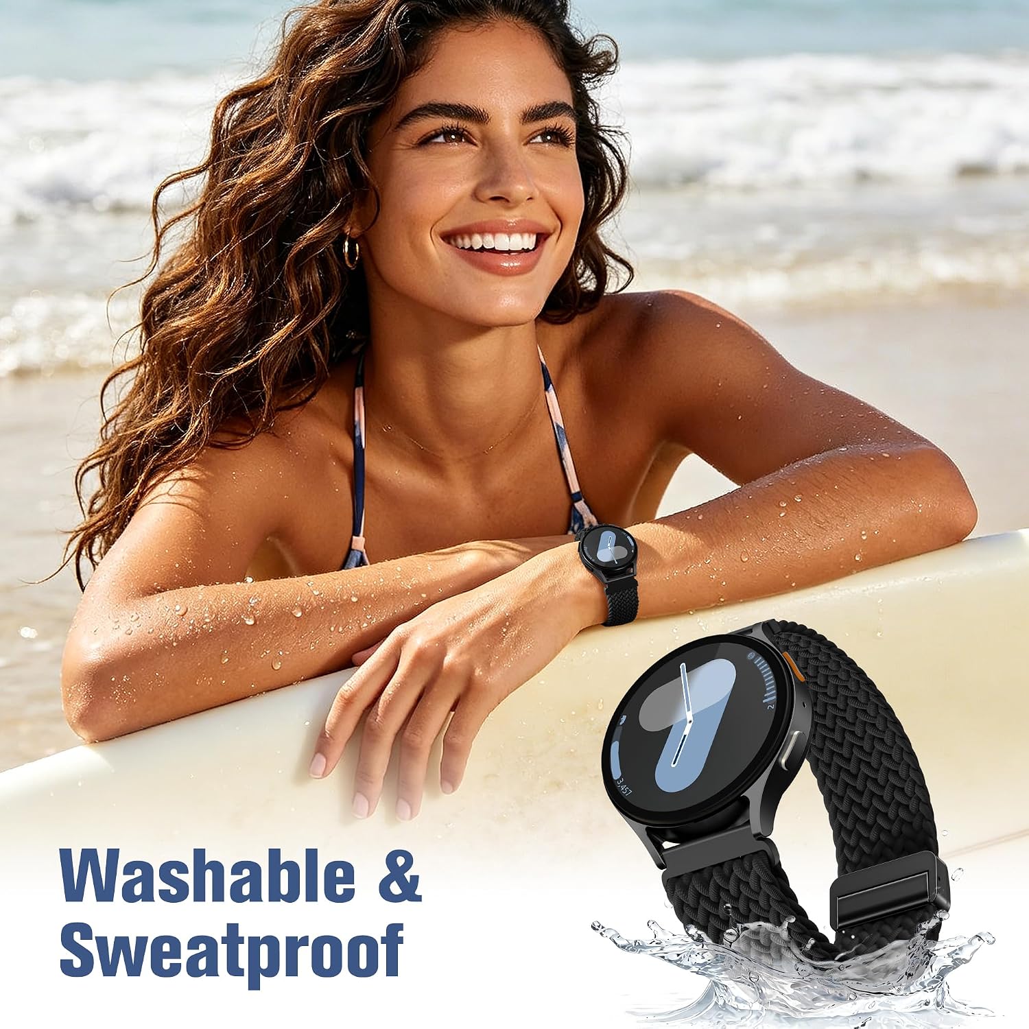 One Click Magnetic Band for Samsung Galaxy Watch 7 6 4 5 Watch 6 4 Classic image 5