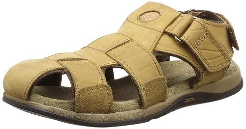 Woodland Men's Camel Sandal-9 UK (43 EU 