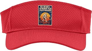 Yes I Have A Retirement Plan Find Bigfoot Retro Sunset Sport Sun Visor
