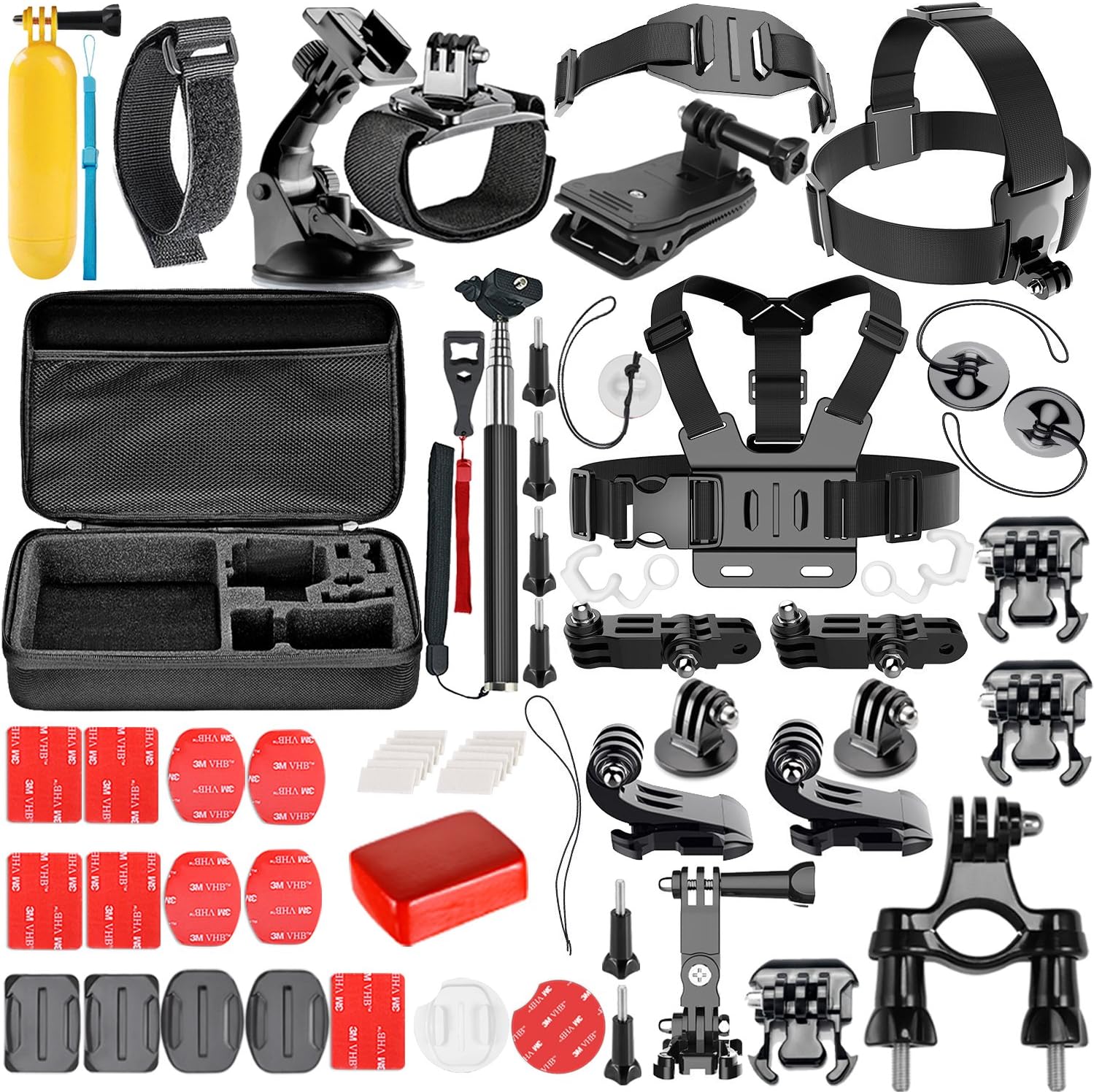Neewer 57in1 Action Camera Accessory Kit for GoPro Hero Session/5 Hero 1 2 3 3+ 4