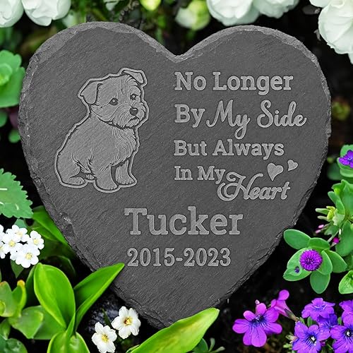 Vista 3 de Piedra conmemorativa de Pit Bull, regalos conmemorativos de Pit Bull, regalos para la pérdida de Pit Bull, en memoria de Pit Bull, regalos