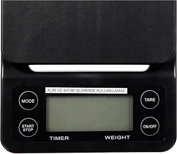 EPINOX BETHJIAM Delicate Coffee Scale, Kitchen Scale - Sensitivity: 0.1 gr. / Max: 3 kg - Digital Scale with Timer, Scale, Multicolor