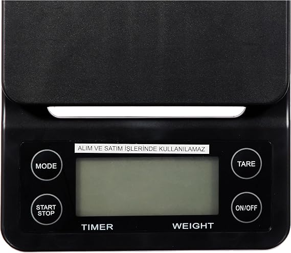 EPINOX BETHJIAM Delicate Coffee Scale, Kitchen Scale - Sensitivity: 0.1 gr. / Max: 3 kg - Digital Scale with Timer, Scale, Multicolor