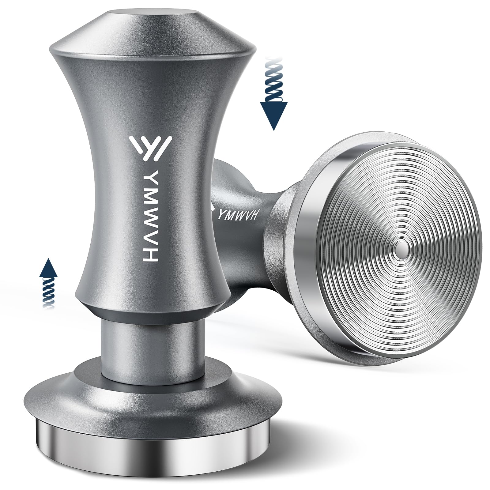 51mm Espresso Tamper, YMWVH Premium Barista Espresso Coffee Tamper Silver wit...