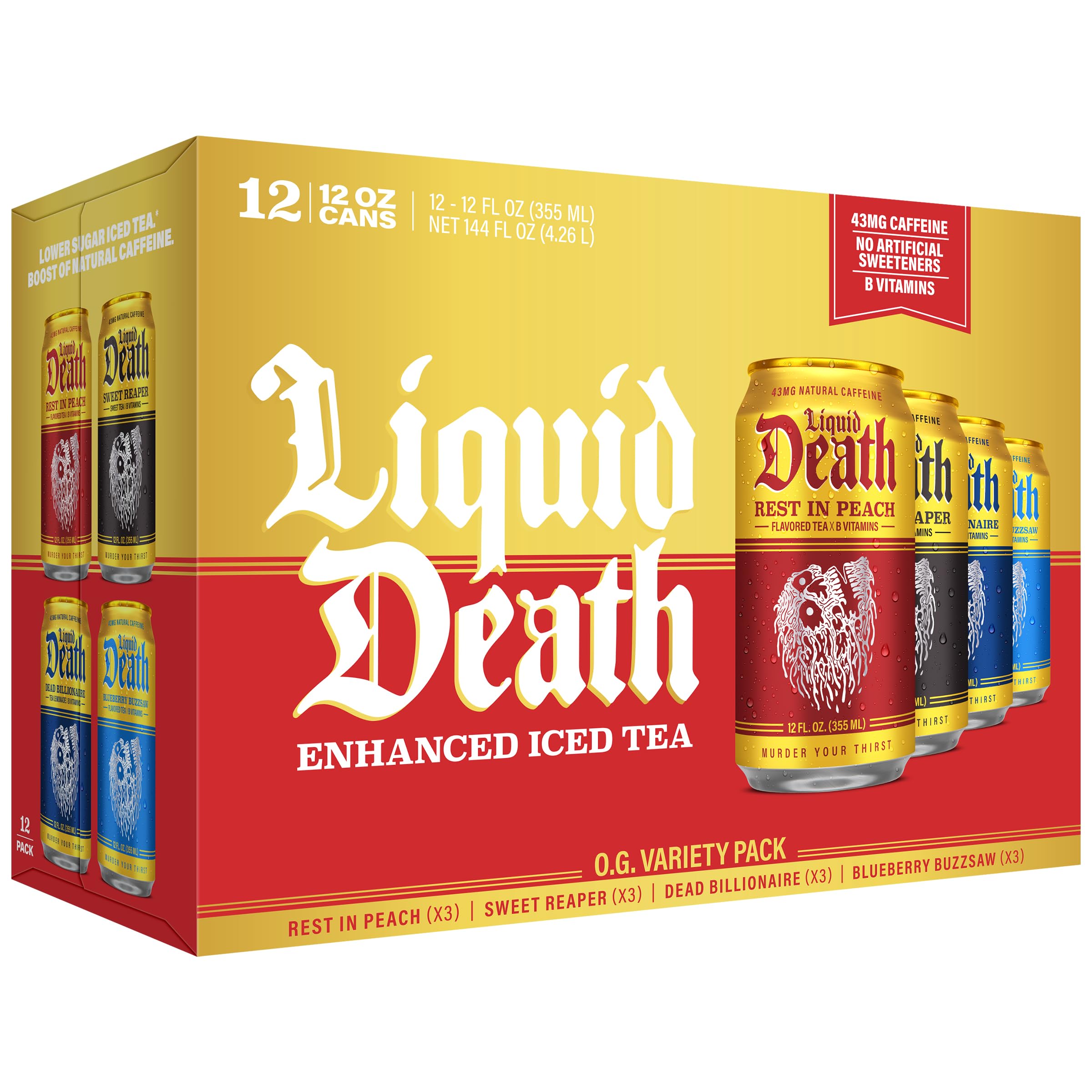 Liquid Death Iced Tea O.G. Variety