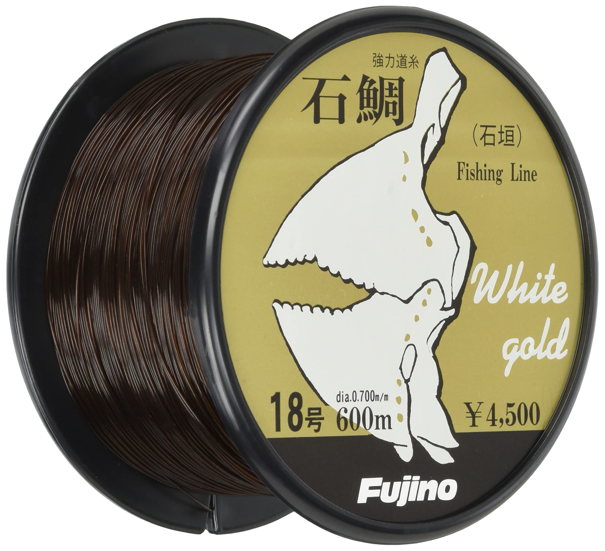 Amazon.co.jp: Fujino(フジノ) ライン 石鯛ホワイトゴールド 600m 18号