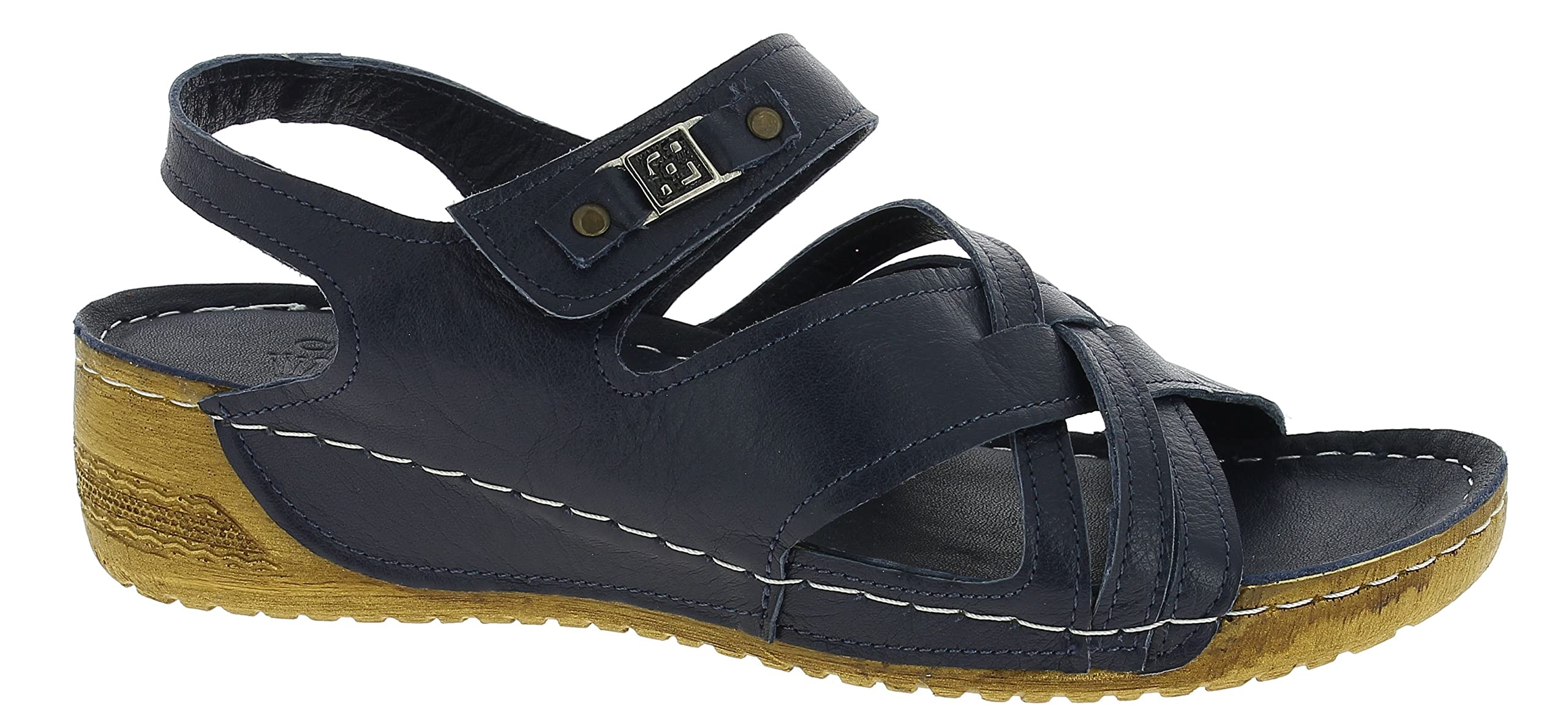 Andrea Conti Women's Mules, D Blue, 4.5 UK